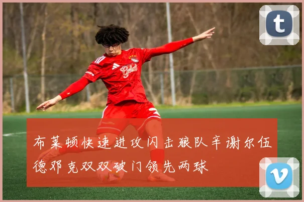 布莱顿快速进攻闪击狼队辛谢尔伍德邓克双双破门领先两球